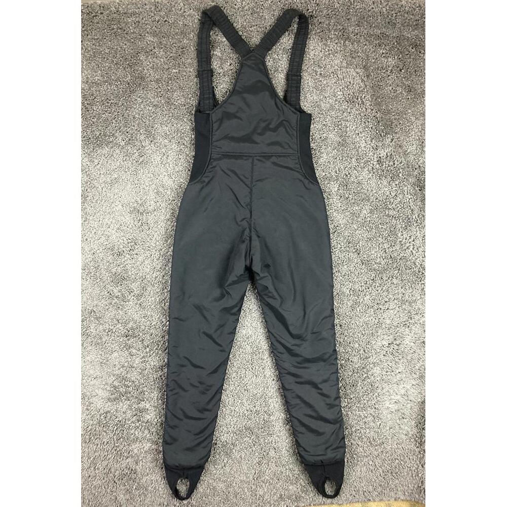 VTG Black Bear Insulated Snow Bib Overalls Black Ski Suit Pants Youth/Adult XS
